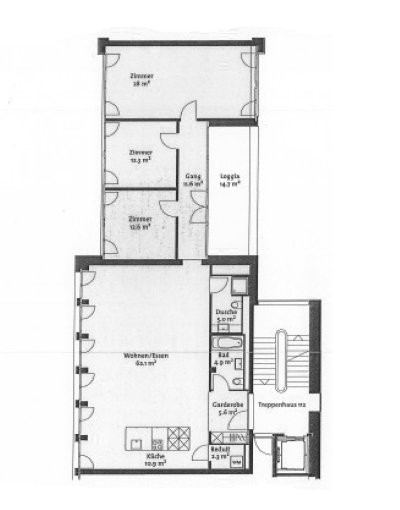 4 ½ rooms loft