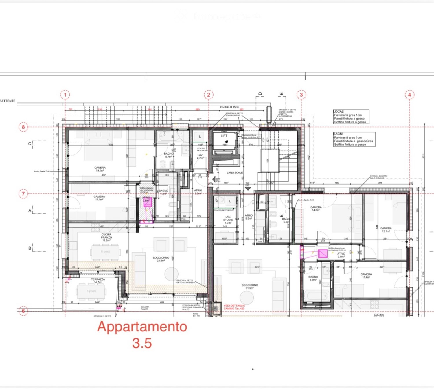 3 rooms apartment