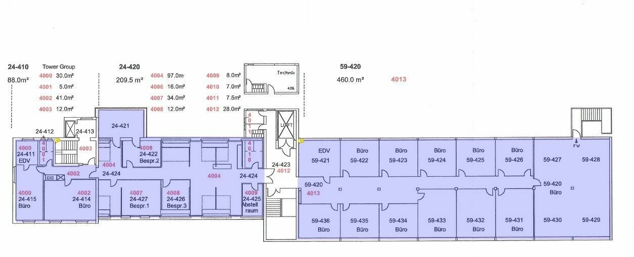 856m² office