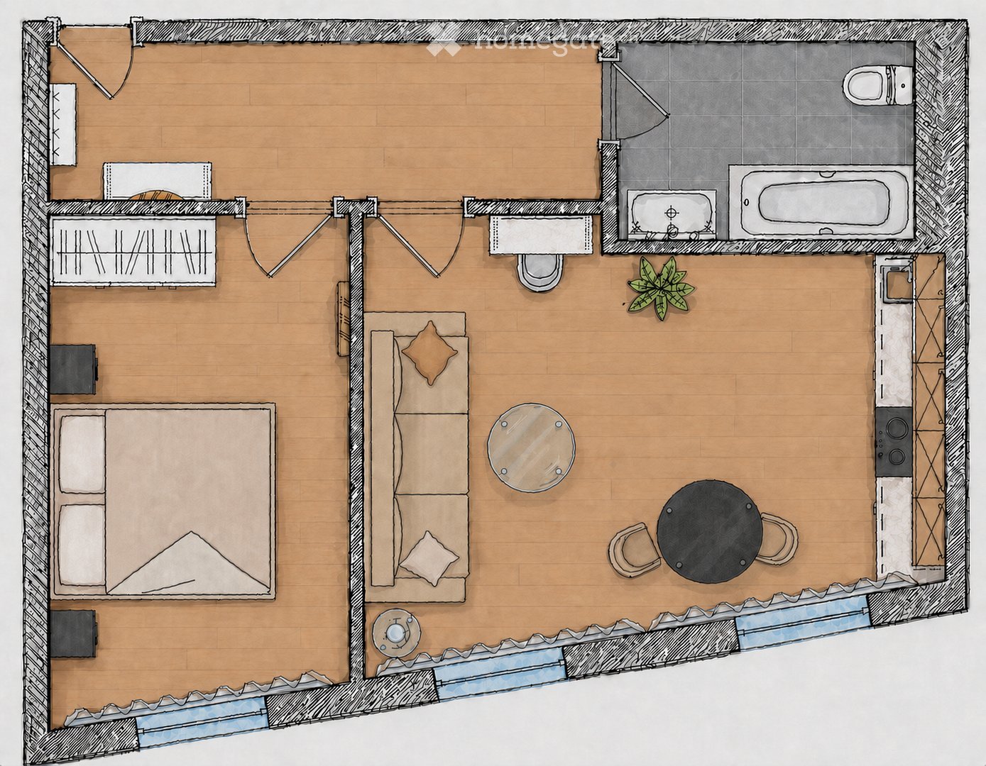 Appartement de 2 pièces