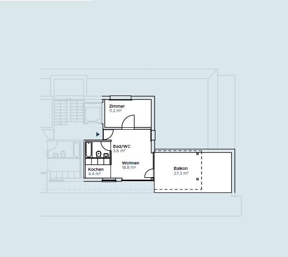 2 rooms apartment