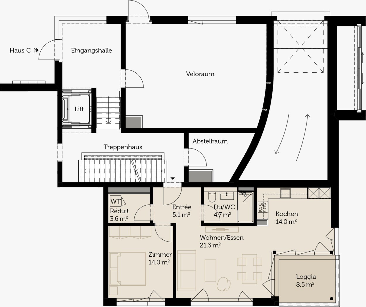 2 ½ room apartment