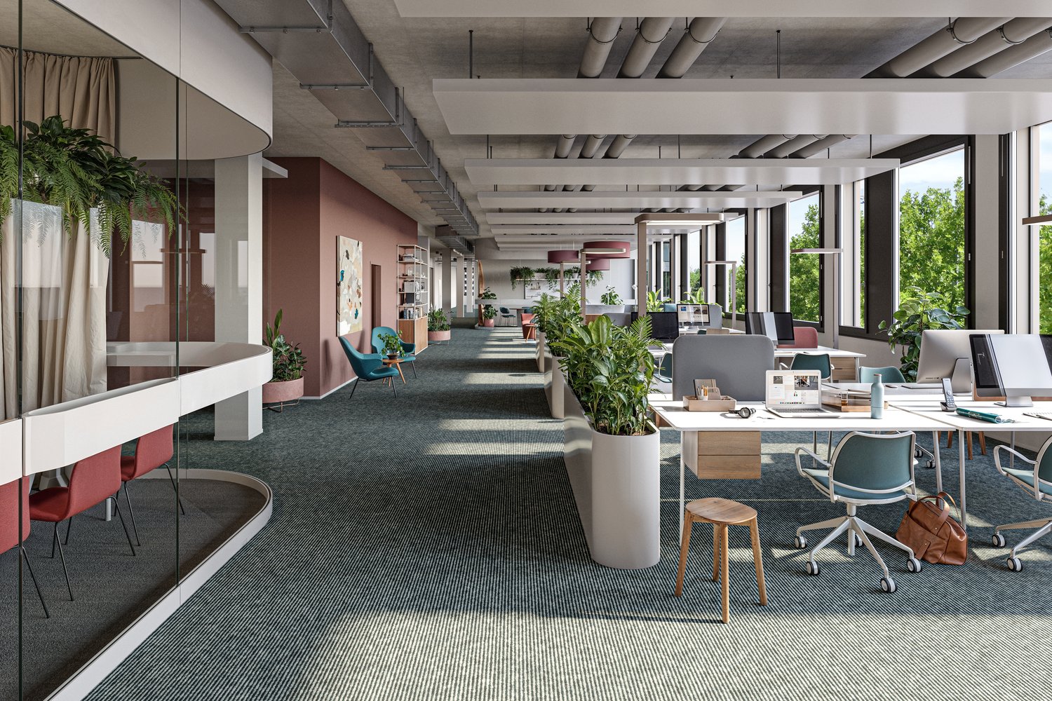 650m² office