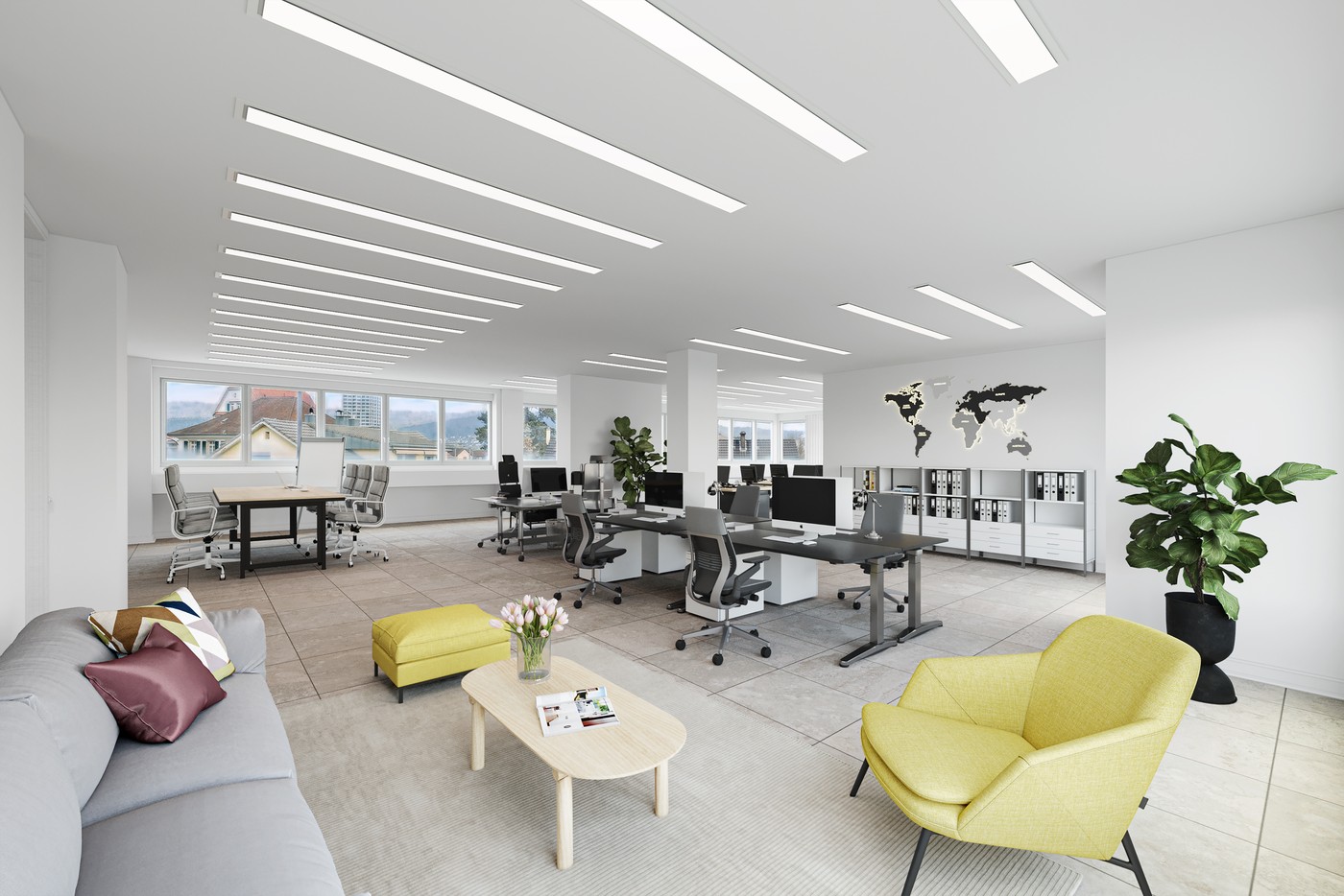 135m² office
