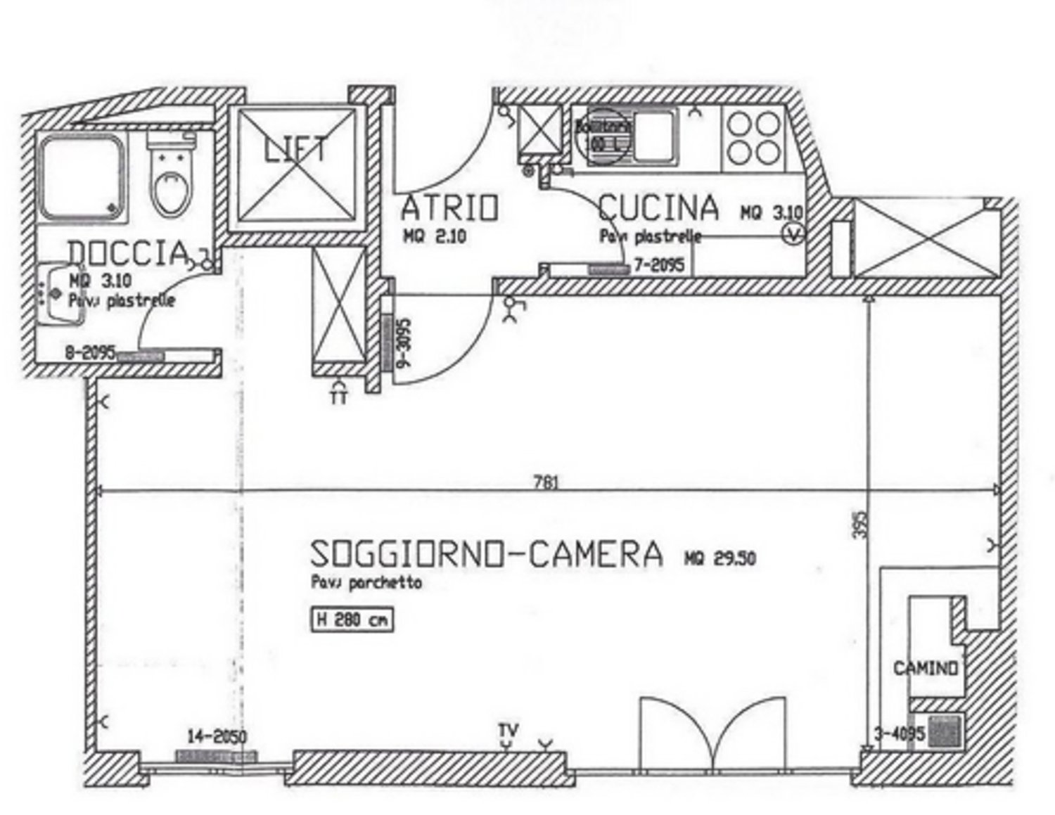 1 ½ rooms apartment