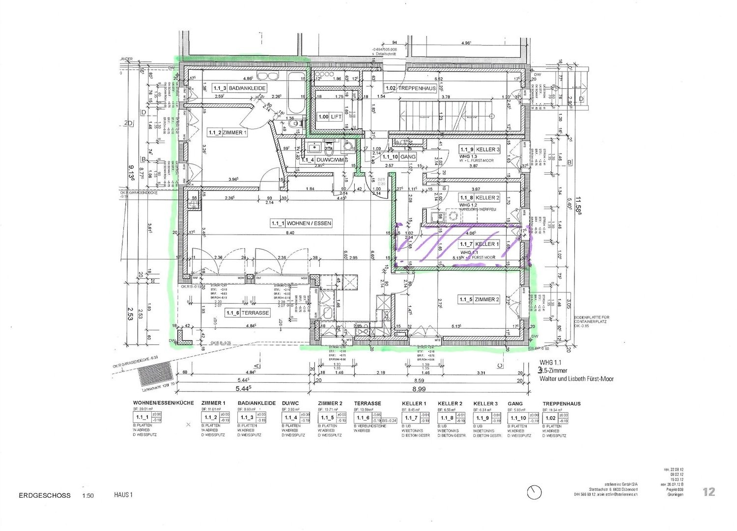 Appartement de 3 ½ pièces