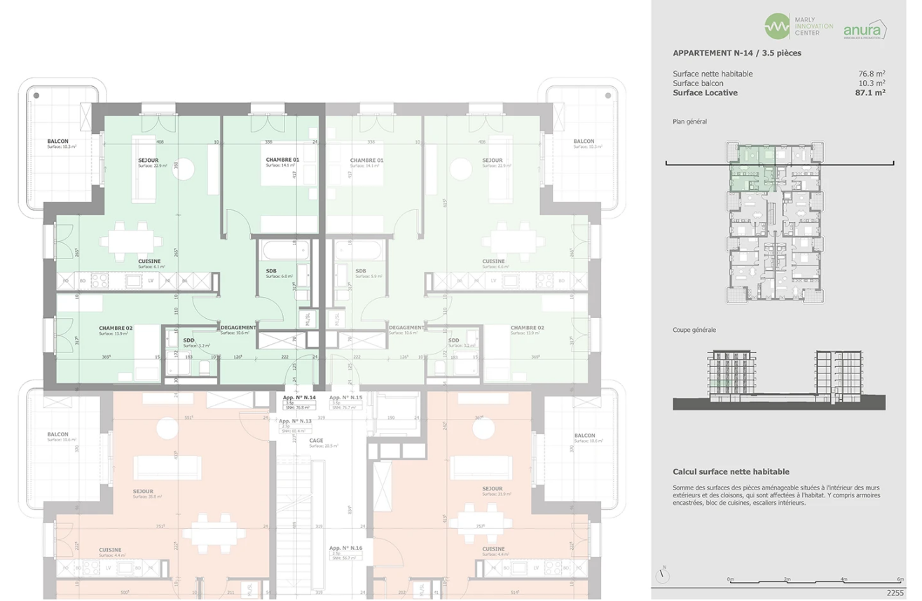 3 ½ rooms apartment