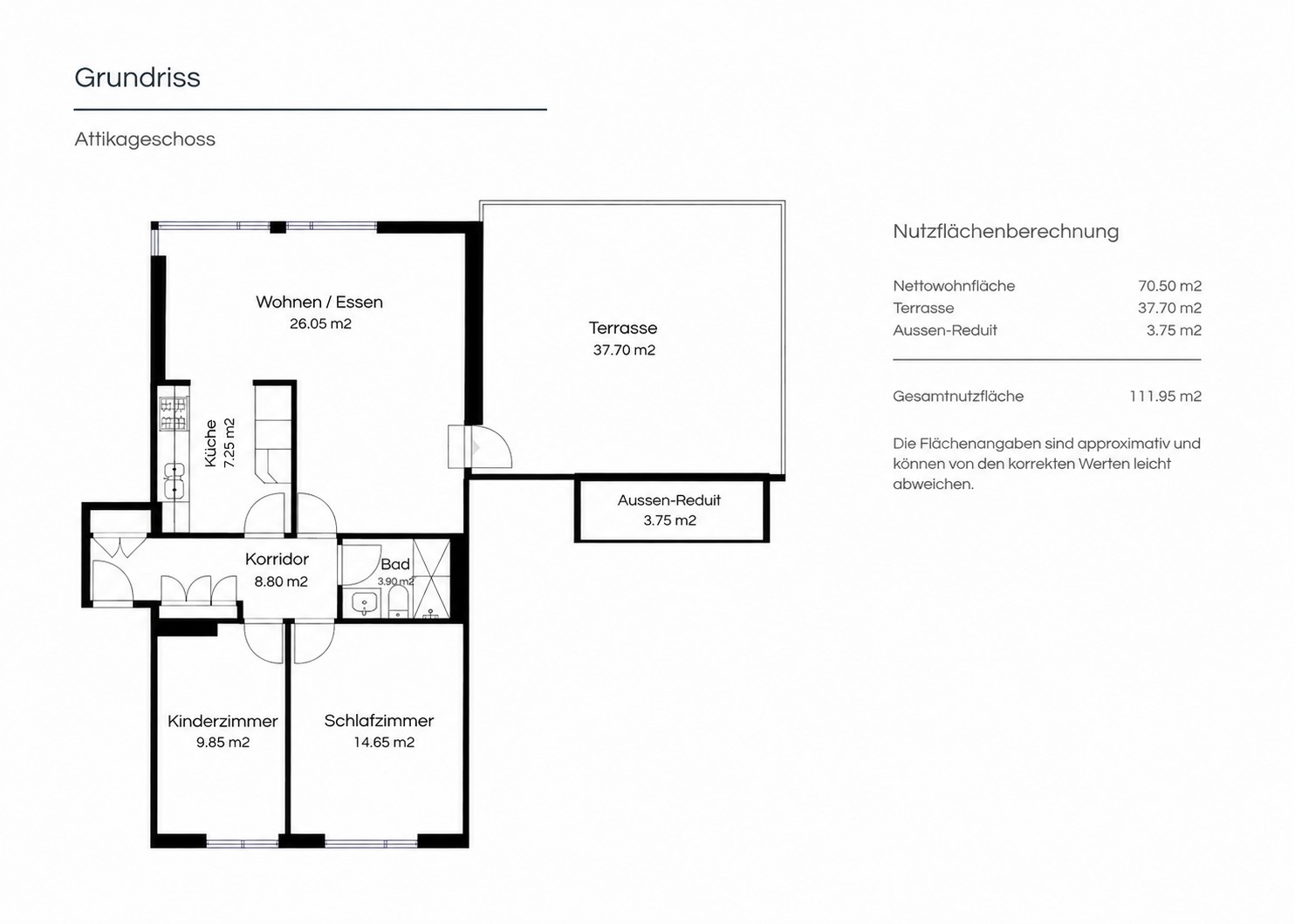 3 ½ rooms apartment