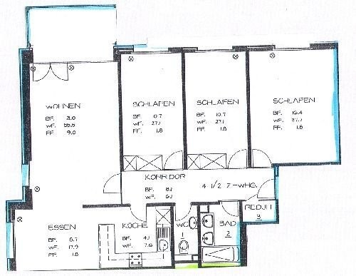 4 ½ rooms apartment