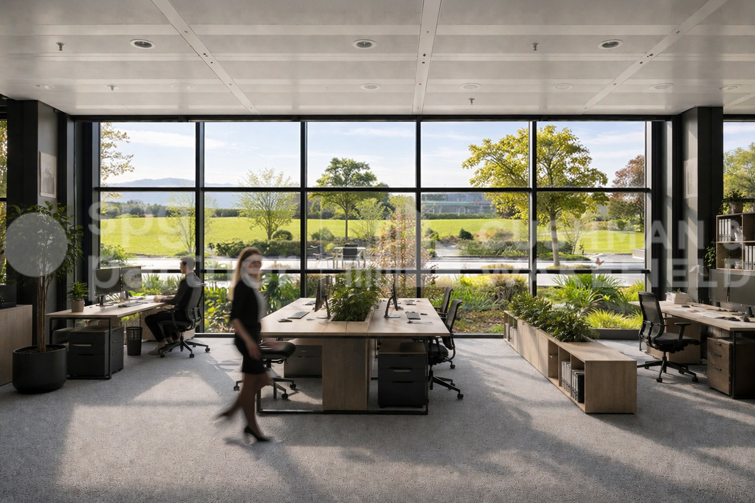 300m² office