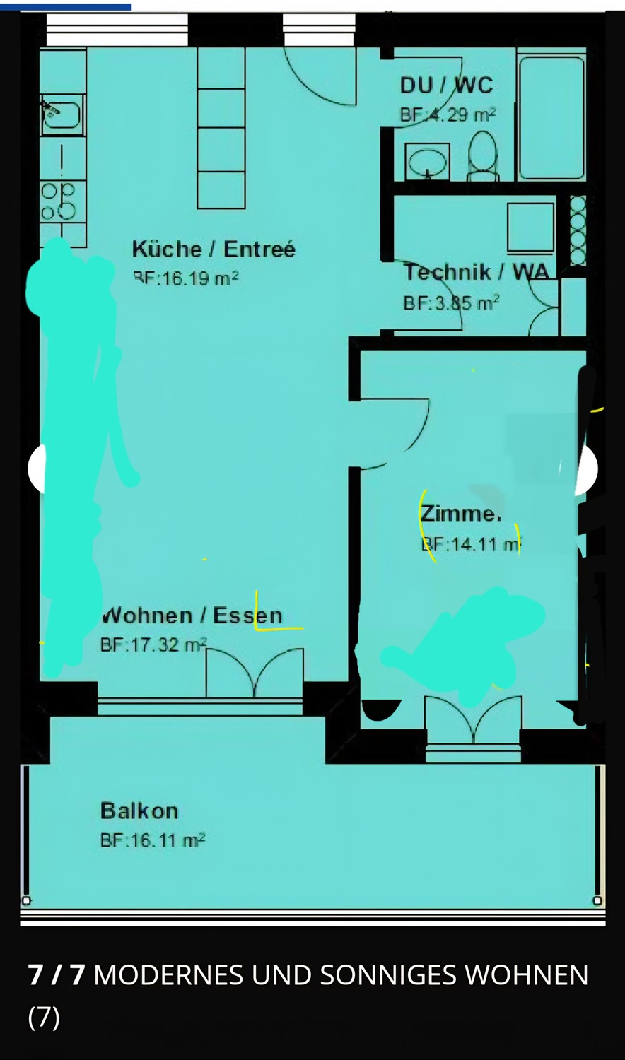 Appartement de 2 ½ pièces