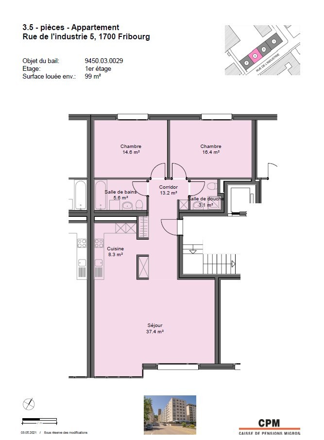 3 ½ Zimmer-Wohnung