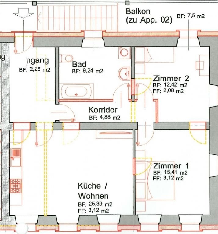 3 ½ rooms apartment