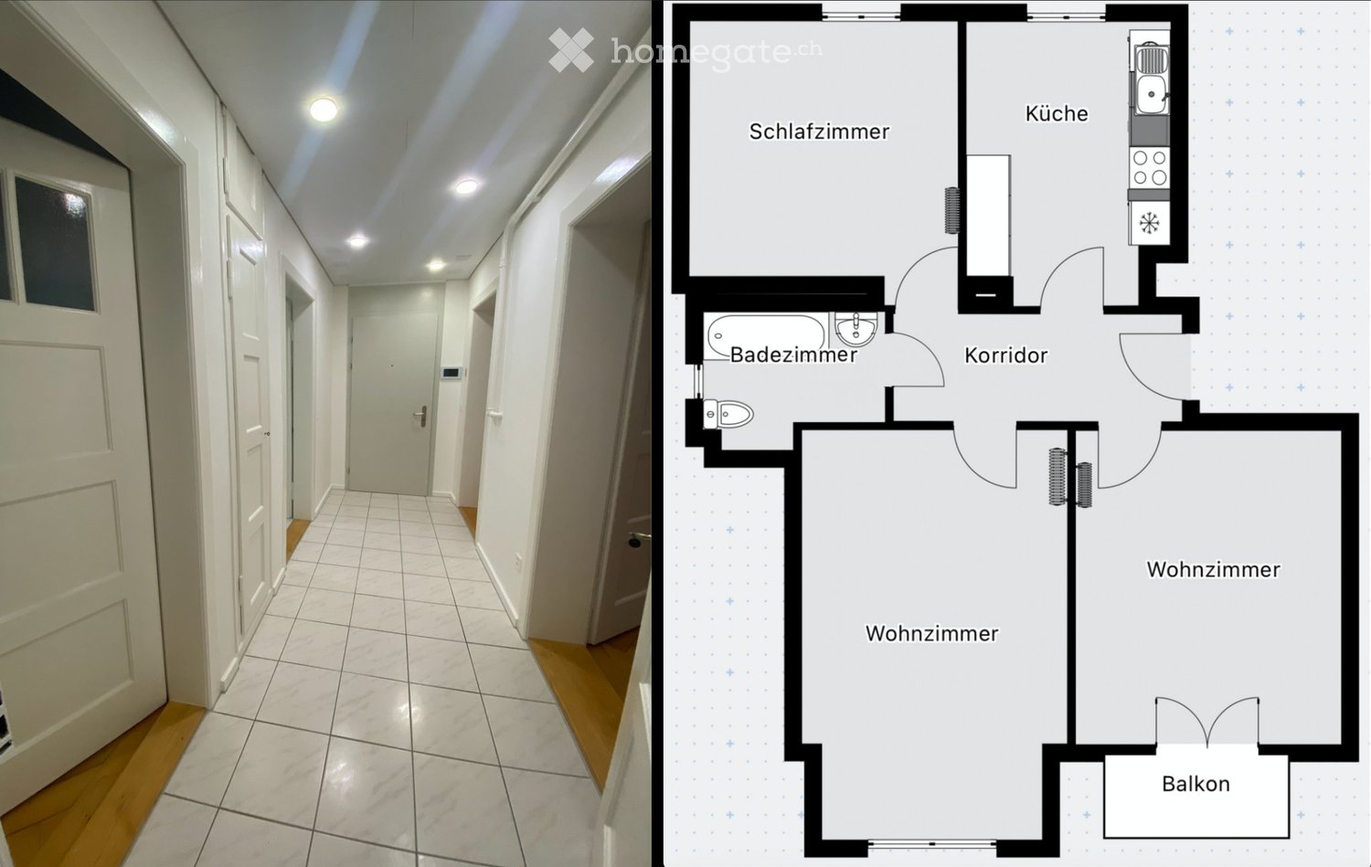 3 rooms apartment