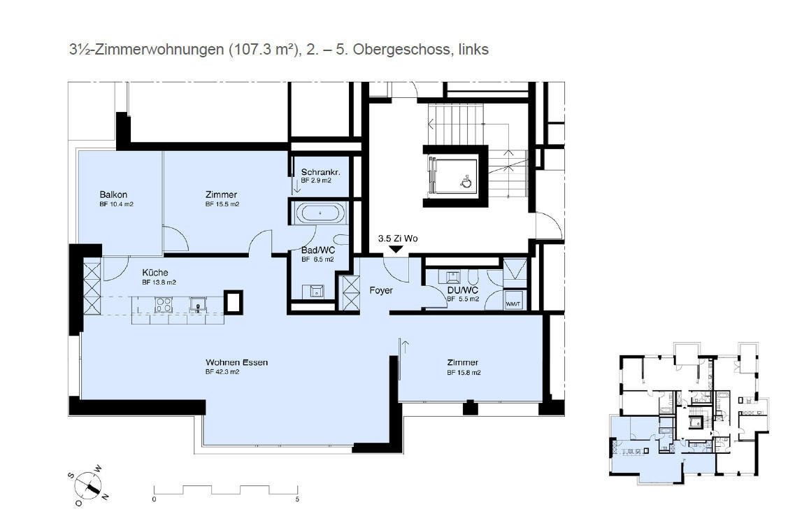 3 ½ rooms apartment