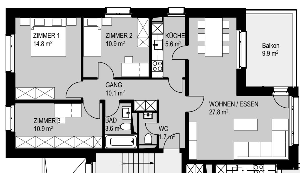 4 ½ rooms apartment
