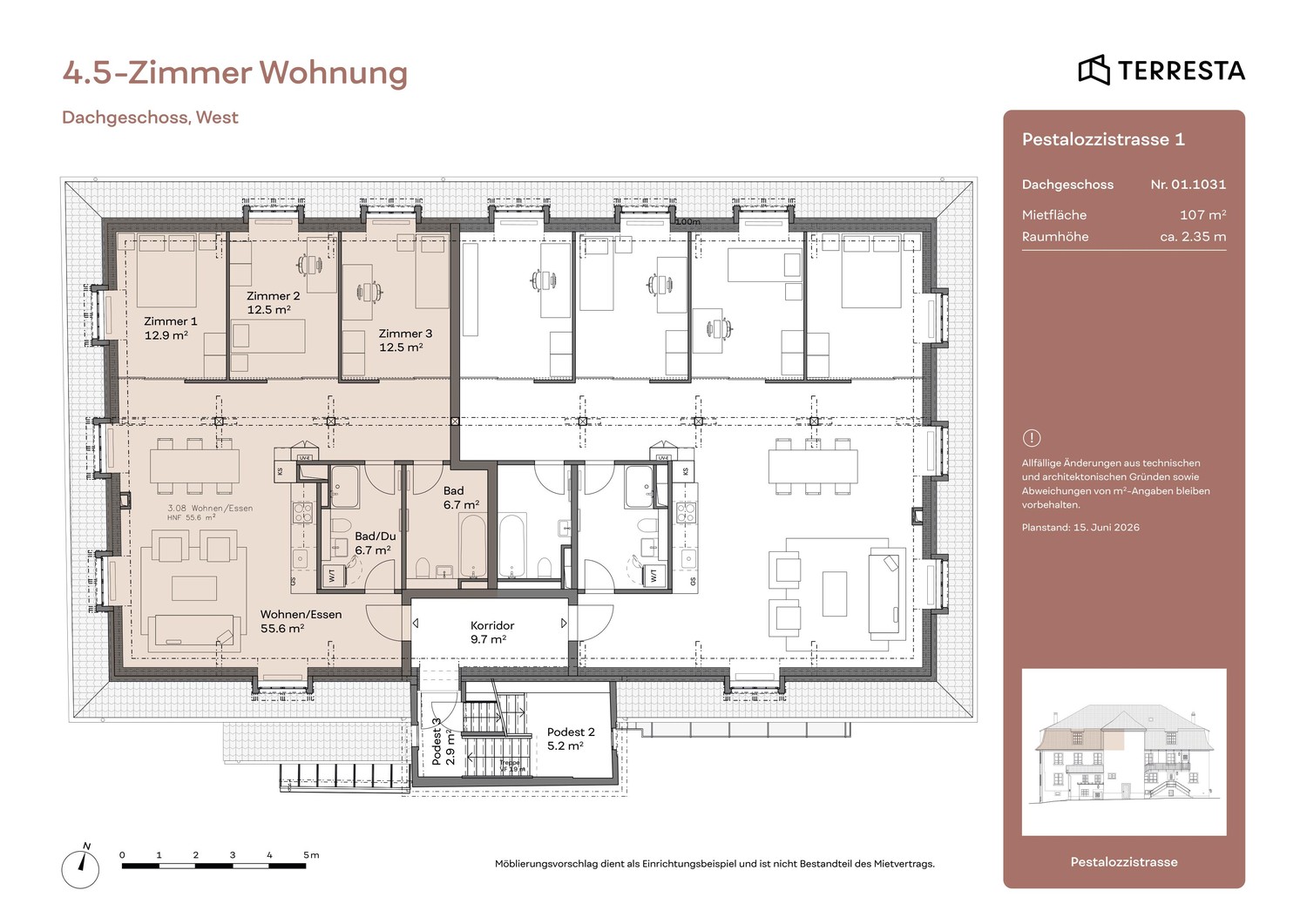 4 ½ rooms apartment