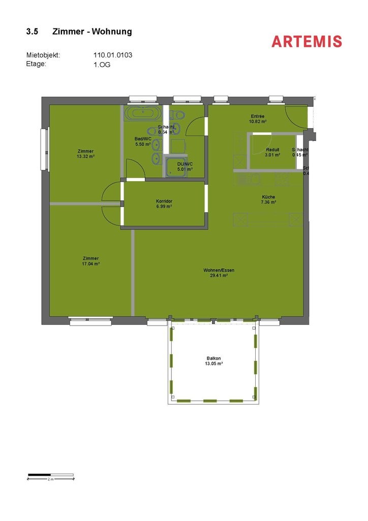 Appartamento di 3 ½ locali