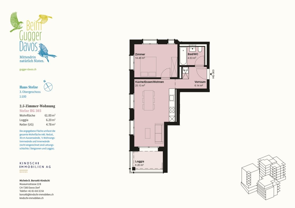 2 ½ rooms apartment