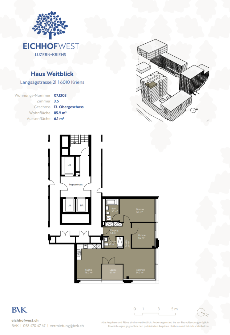 3 ½ rooms apartment