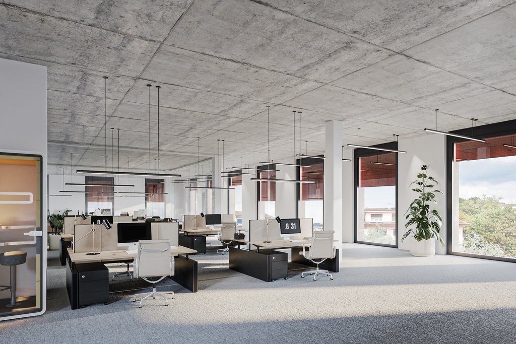 390m² office