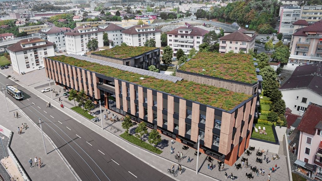 390m² office