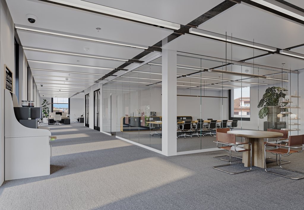 390m² office