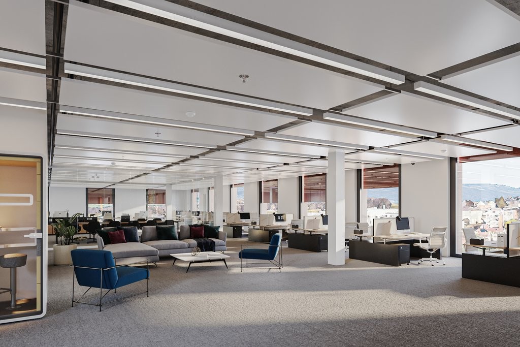 390m² office