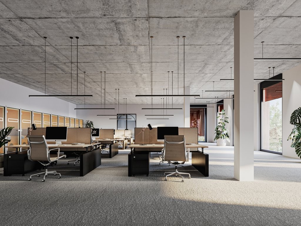 390m² office