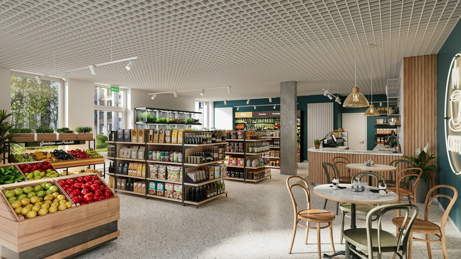 100m² commercial