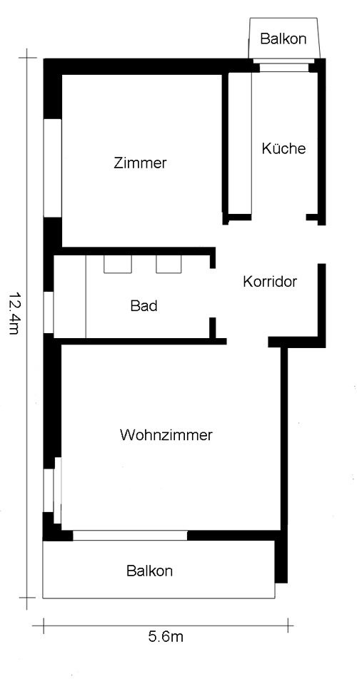 Appartement de 2 pièces