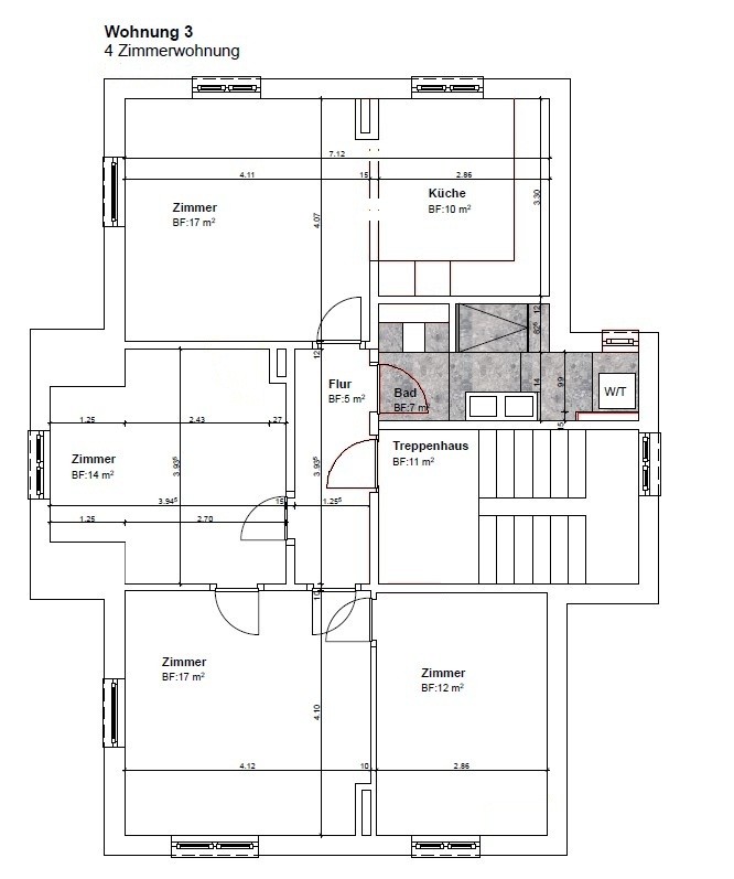4 rooms apartment
