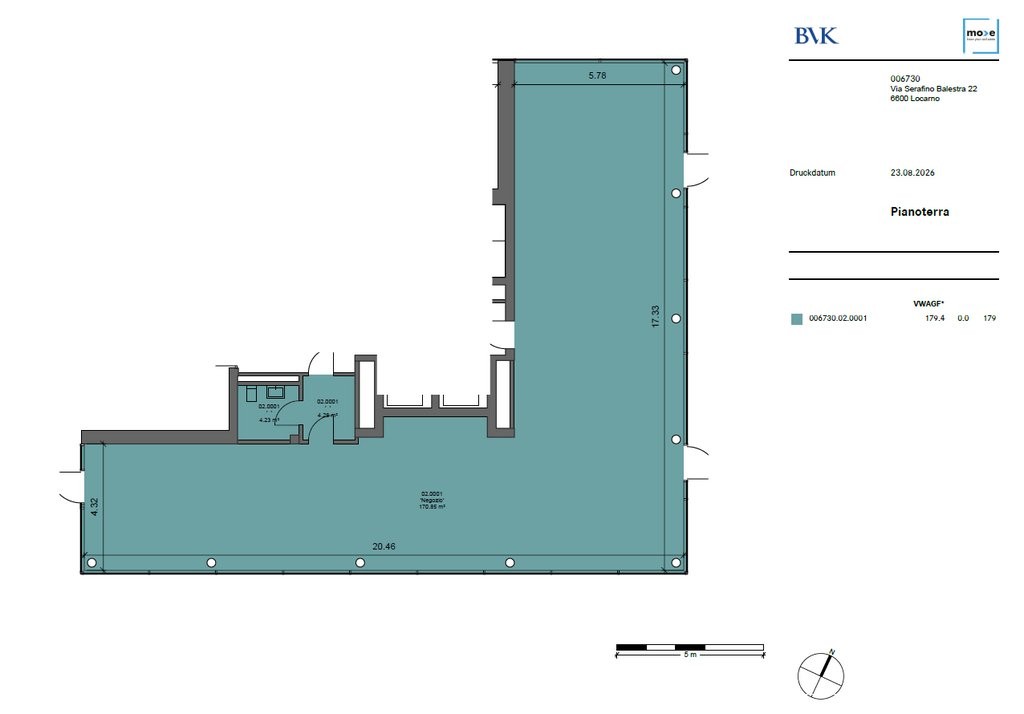 Commerce de 179m²