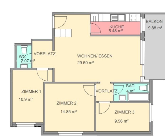4 ½ rooms apartment