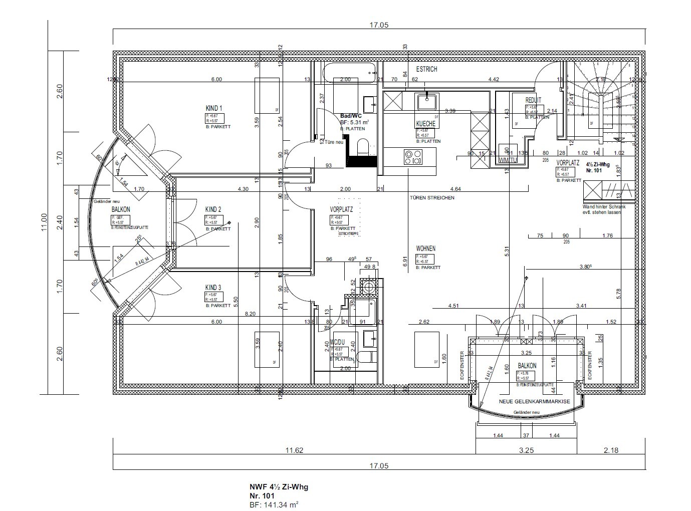 4 ½ rooms apartment