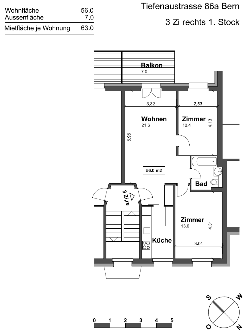 3-Zimmer-Wohnung