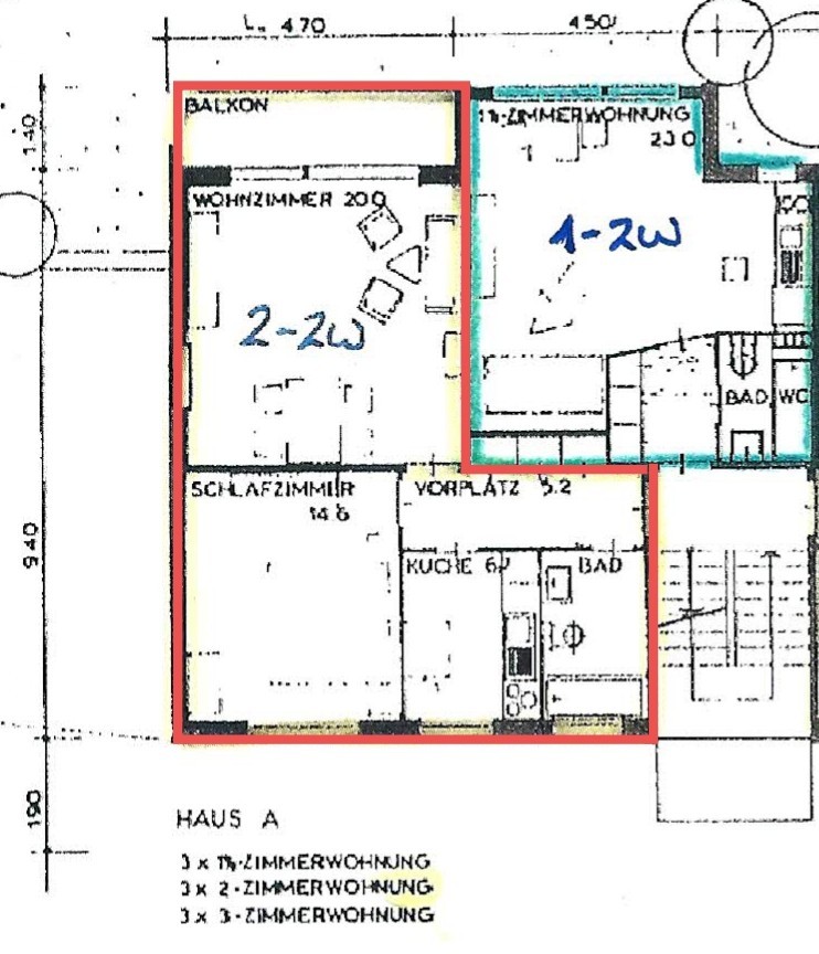Appartement de 2 pièces