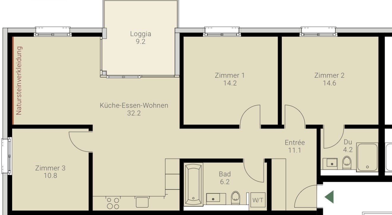 4 ½ rooms apartment