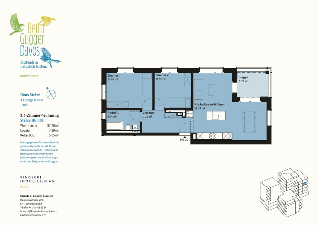 3 ½ rooms apartment