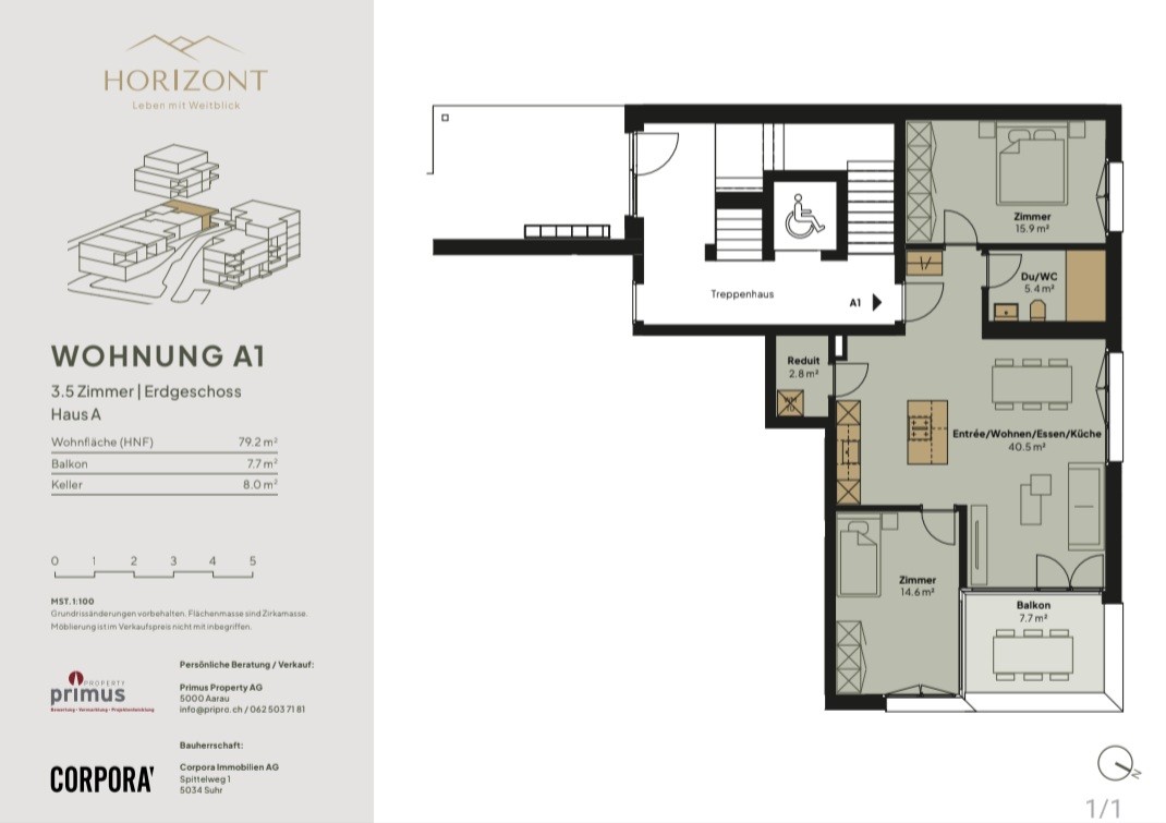 3 ½ rooms apartment