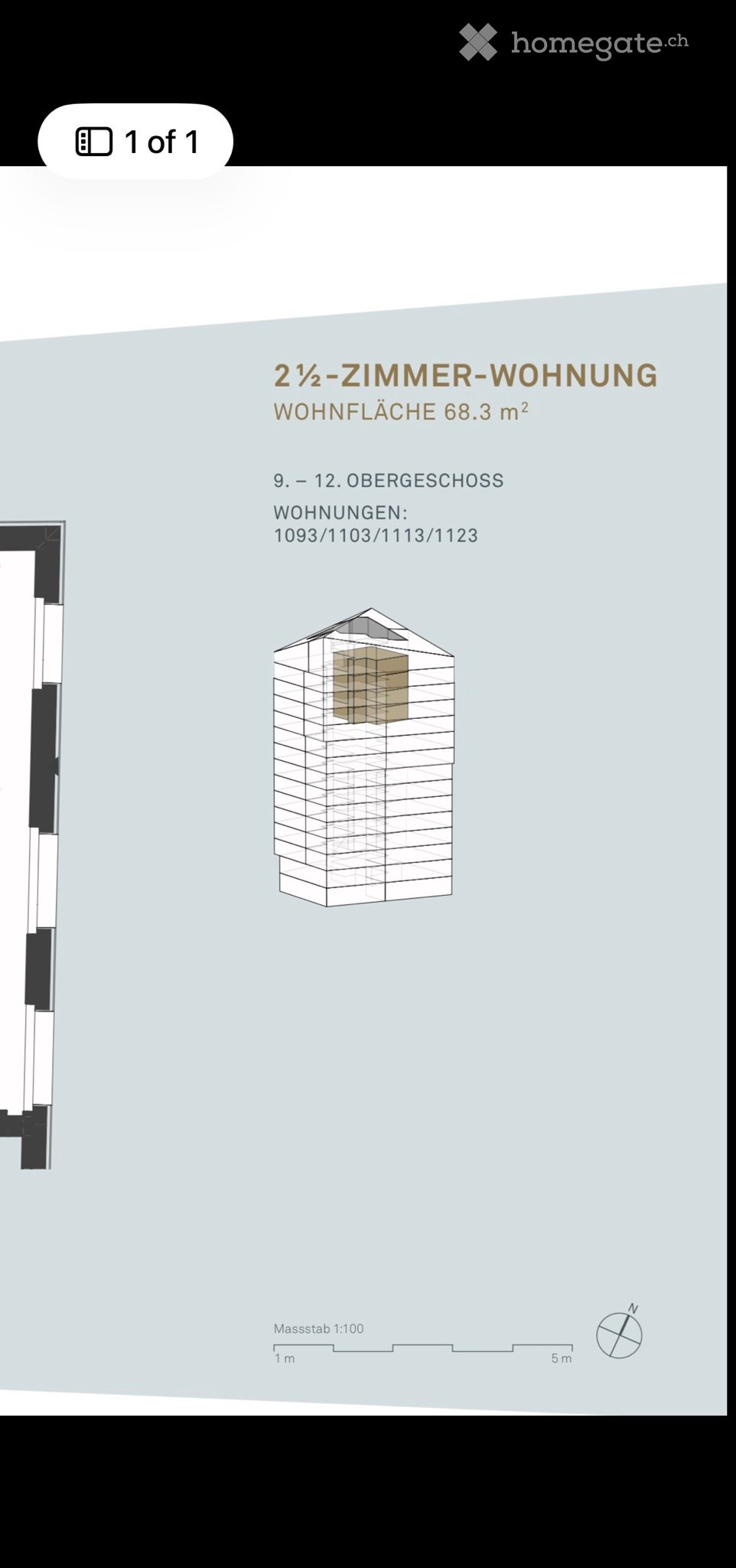 Appartement de 2 ½ pièces