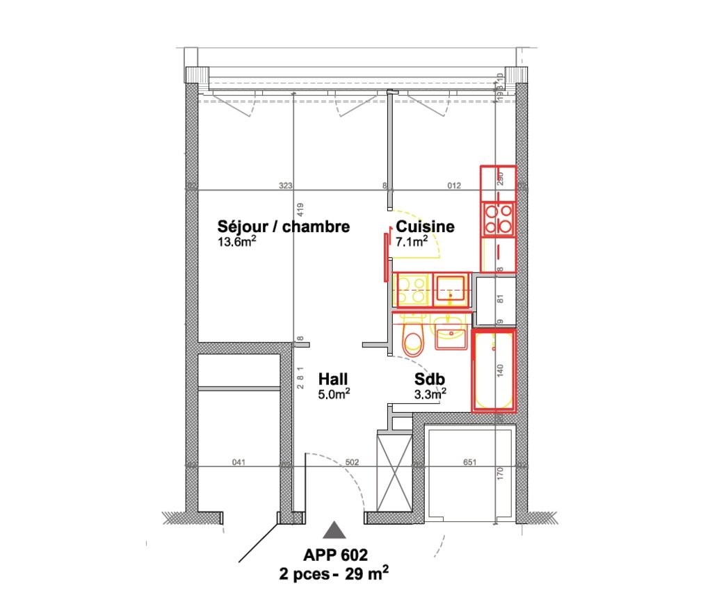 1 ½ rooms apartment