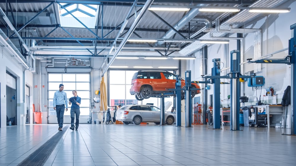980m² garage