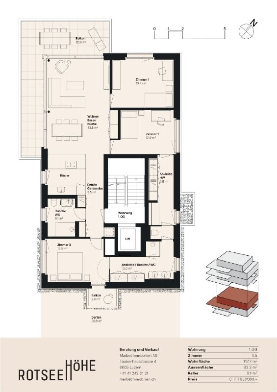 4 ½ rooms apartment