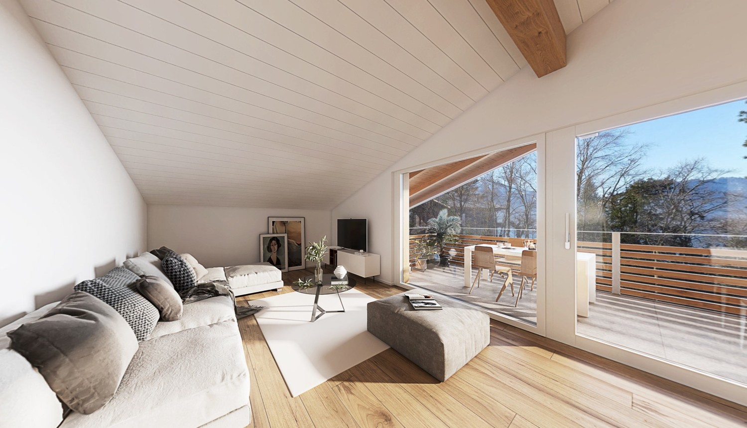 4 ½ pièces appartement au dernier étage