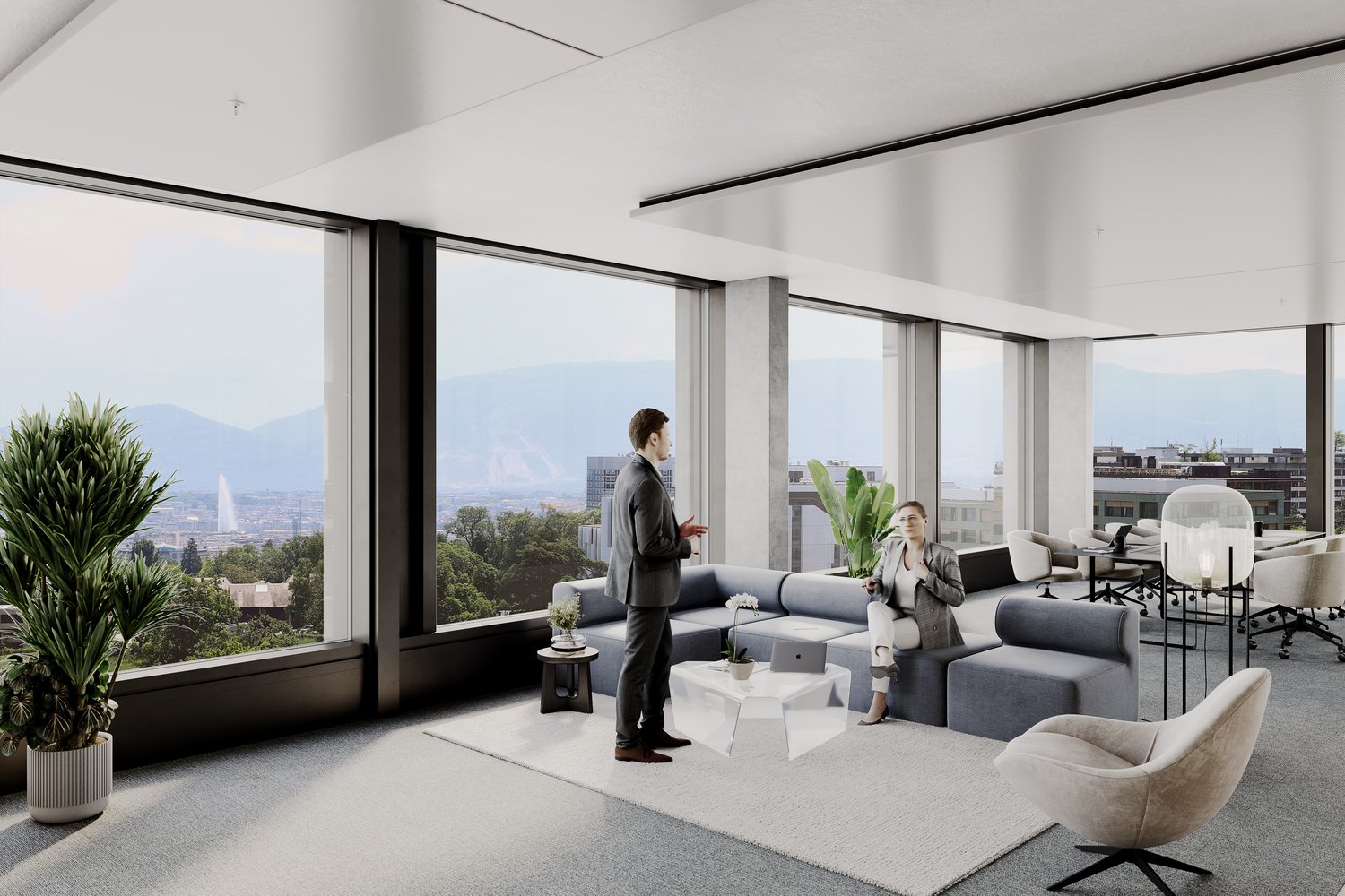 1250m² office