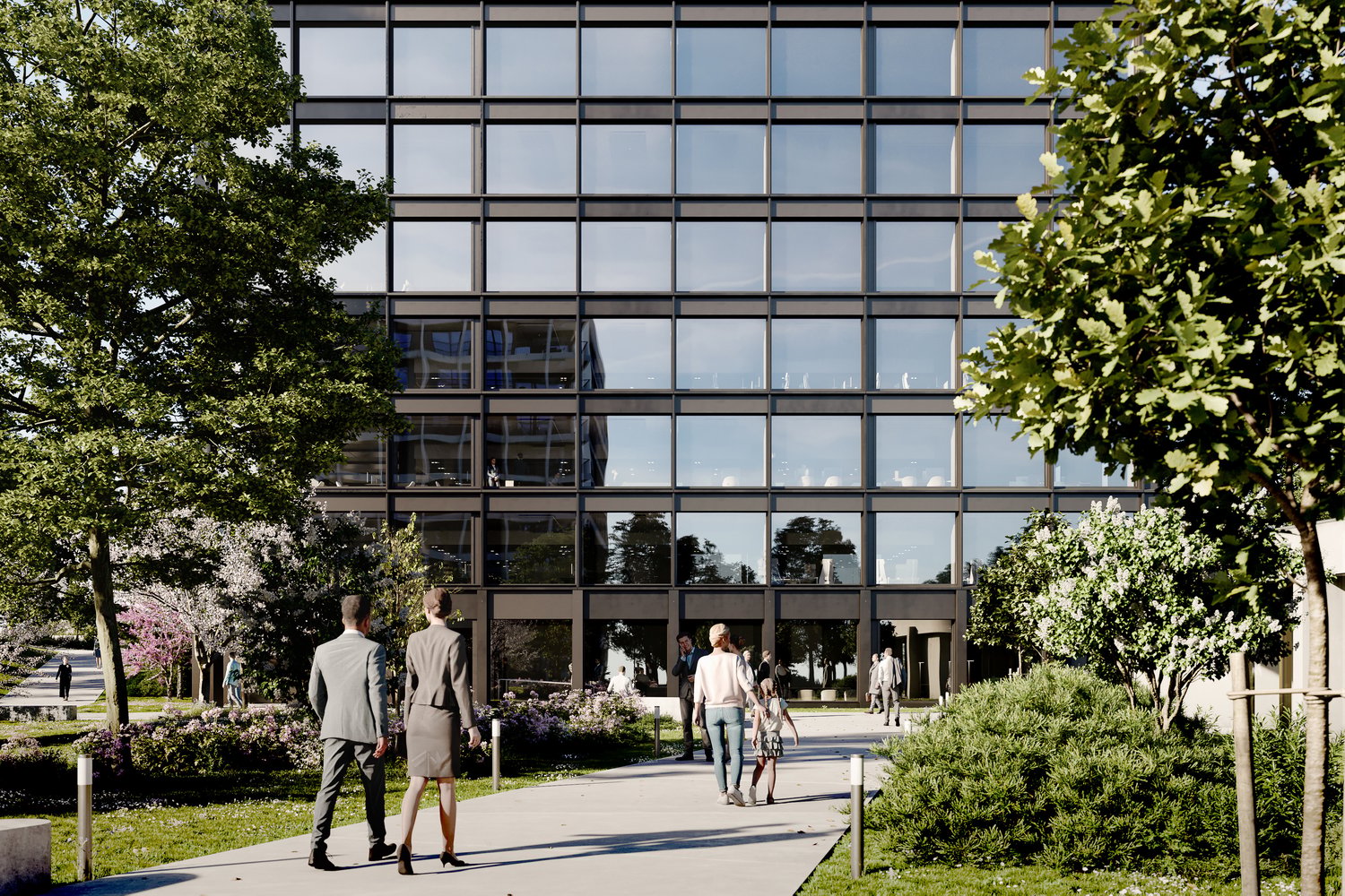 1250m² office