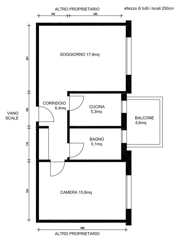 2 ½ rooms apartment