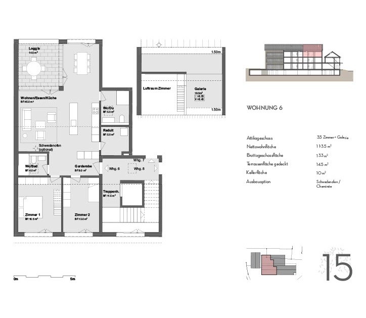 3 ½ rooms apartment