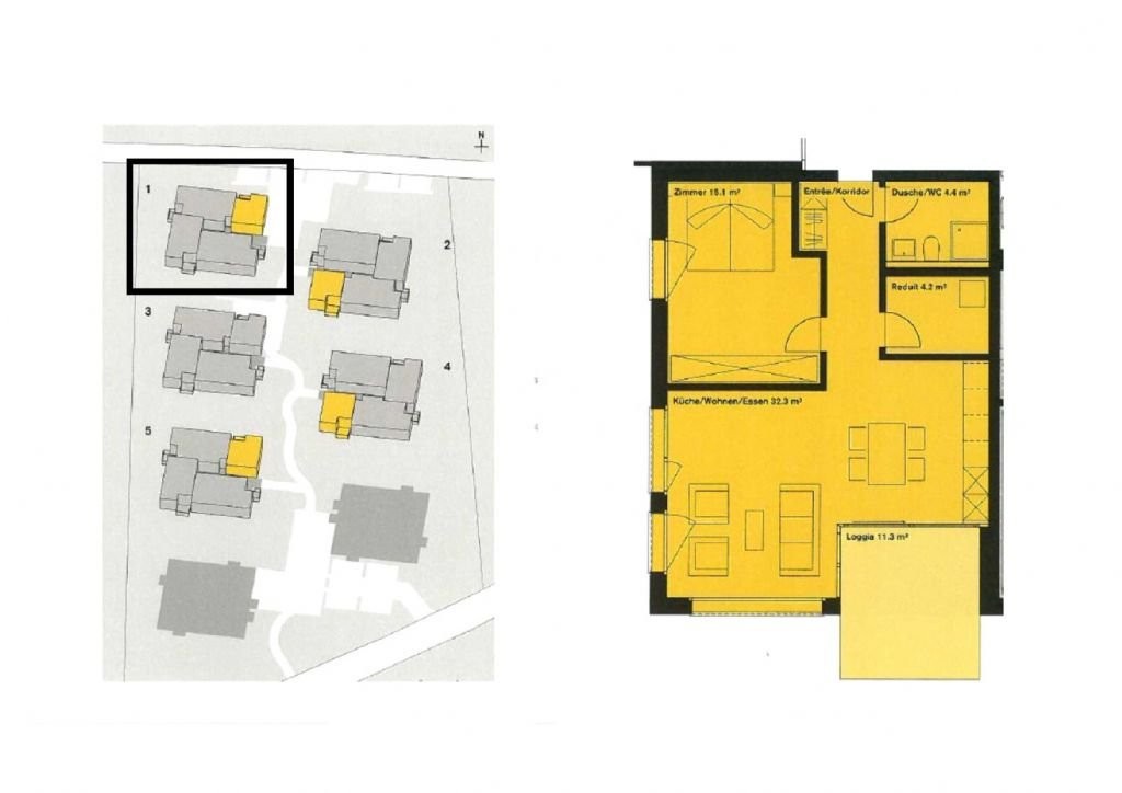2 ½ rooms apartment